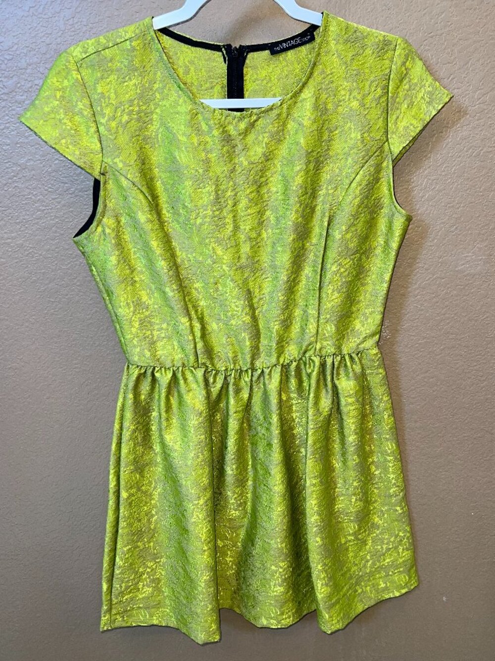 The Vintage Shop Lime Green SkaterDress